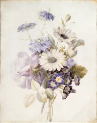 Blumen mit Gänseblümchen, 1840